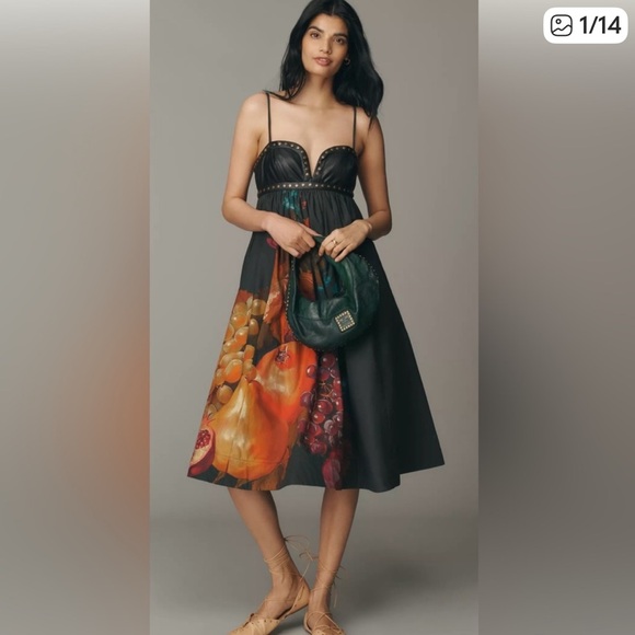 Anthropologie Dresses & Skirts - Elegant Sheer Kimono with Beaded Floral Design